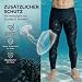 iQ-UV Badehose für Herren Lang Schwarz L – Lange Schwimmhose für Herren mit UPF 50+ UV-Schutz – Lange Stretch Badehosen mit Handytasche – Badeshorts in lang, elastisch & schnelltrocknend