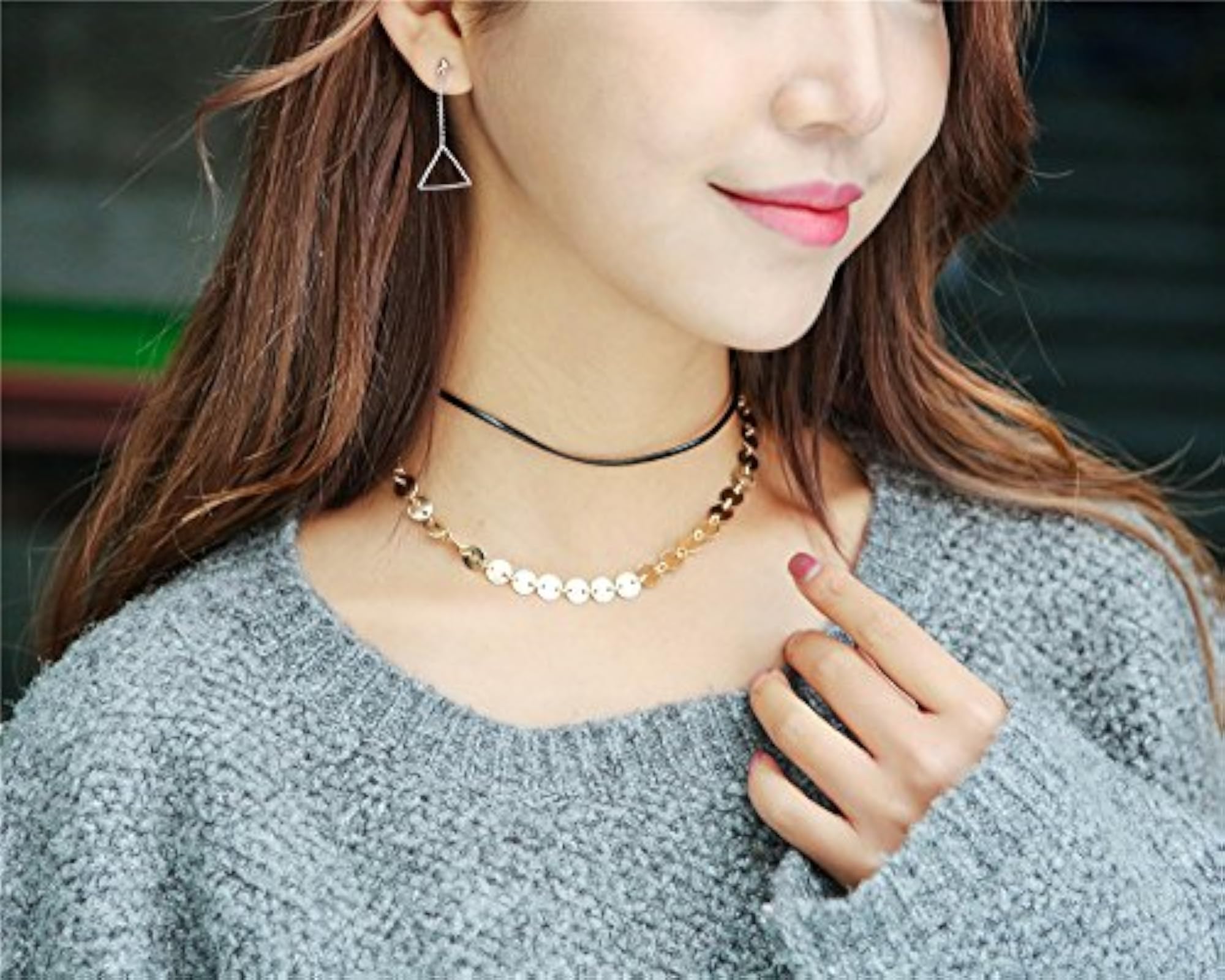 Modern Statement Choker Stylish Necklace