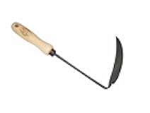 Korean Right Hand Hoe - Versatile Ho-Mi Garden Tool with Tempered Boron Steel Blade & Ash Hardwood Handle (12