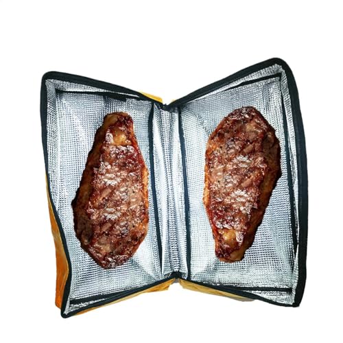 Bolsa Aislante para Carne – Manta de Descanso de Carne para ahumar con Cremallera, Manta de Carne portátil, Accesorios de Carne para ahumar Carne de Res, Cerdo, Atributo único, Refer to