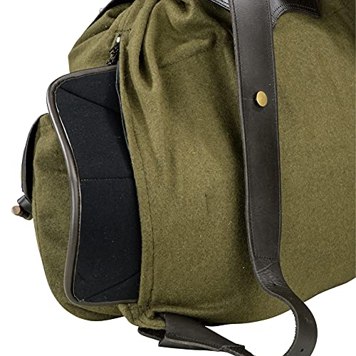 K&S Outdoors Lodenrucksack Jagd Komfort mit Sitzkissen Grün lautlos Jagdrucksack Wandern Trekking Outdoor Rucksack Loden
