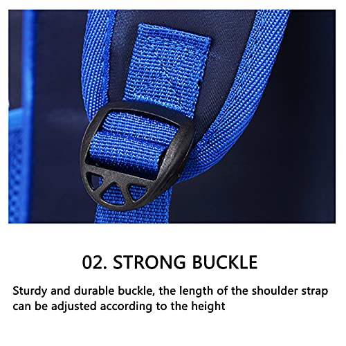 Reorzon Kids Toddler School Backpack 3D Comic Student Schoolbag Waterproof Lightweight Elementary Bookbags For Boys Girls (Blue, 27Cm*16Cm*36Cm) #TOP6