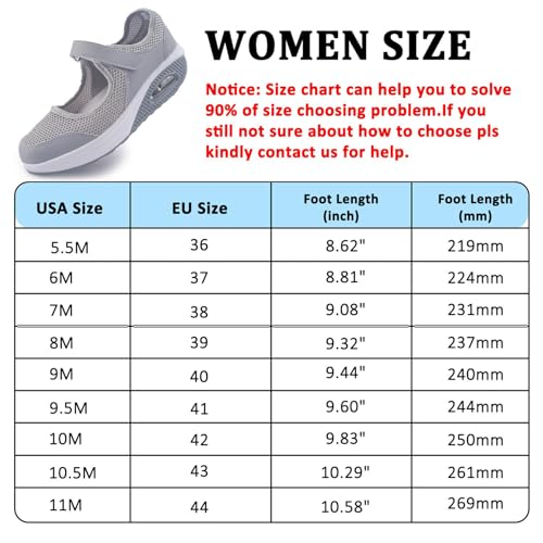 Sapatos femininos confortáveis de enfermeira de trabalho, antiderrapante, ajustável, respirável, amo