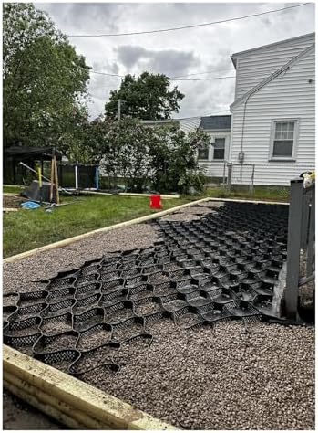 Heavy Duty Foldable Gravel Grid Retainer, Honeycomb Soil Groundgr...