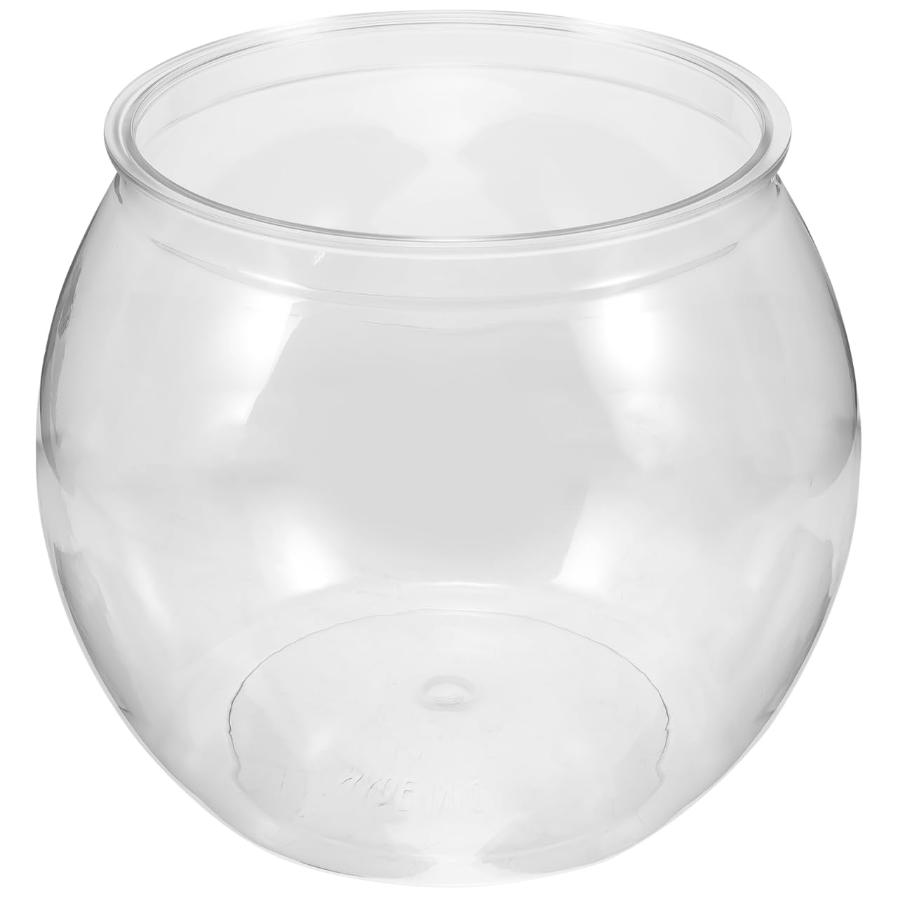 Bol À Poisson Transparent Petit Aquarium Rond en Plastique Bocal À Poissons pour Betta Facile À Nettoyer pour Poissons Tortues Et Petits Reptiles Décoration Maison Bureau