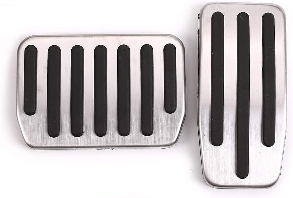 Autobro for Tesla Model 3 Non-Slip Performance Stainless Steel Accelerator Foot Rest Modified Pedal Pads Kit Brake