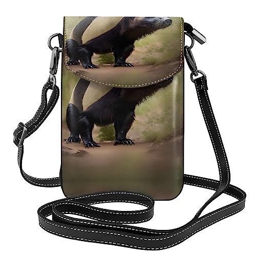 Miel blaireau petit sac à bandoulière portefeuille téléphone femmes