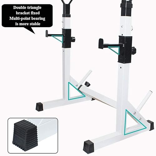 Miniatura 3 de Estante de prensa de banco ajustable multifunción para levantamiento de pesas Fitness Estante ajustable para sentadillas, estación de inmersión,