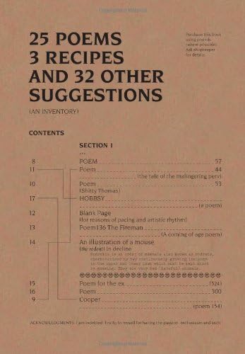25 Poems 3 Recipes And 32 Other Suggestions An Inventory Key Tim Amazon Pl Ksiazki 25 Poems 3 Recipes And 32 Other Suggestions An Inventory Key Tim Amazon Pl Ksiazki