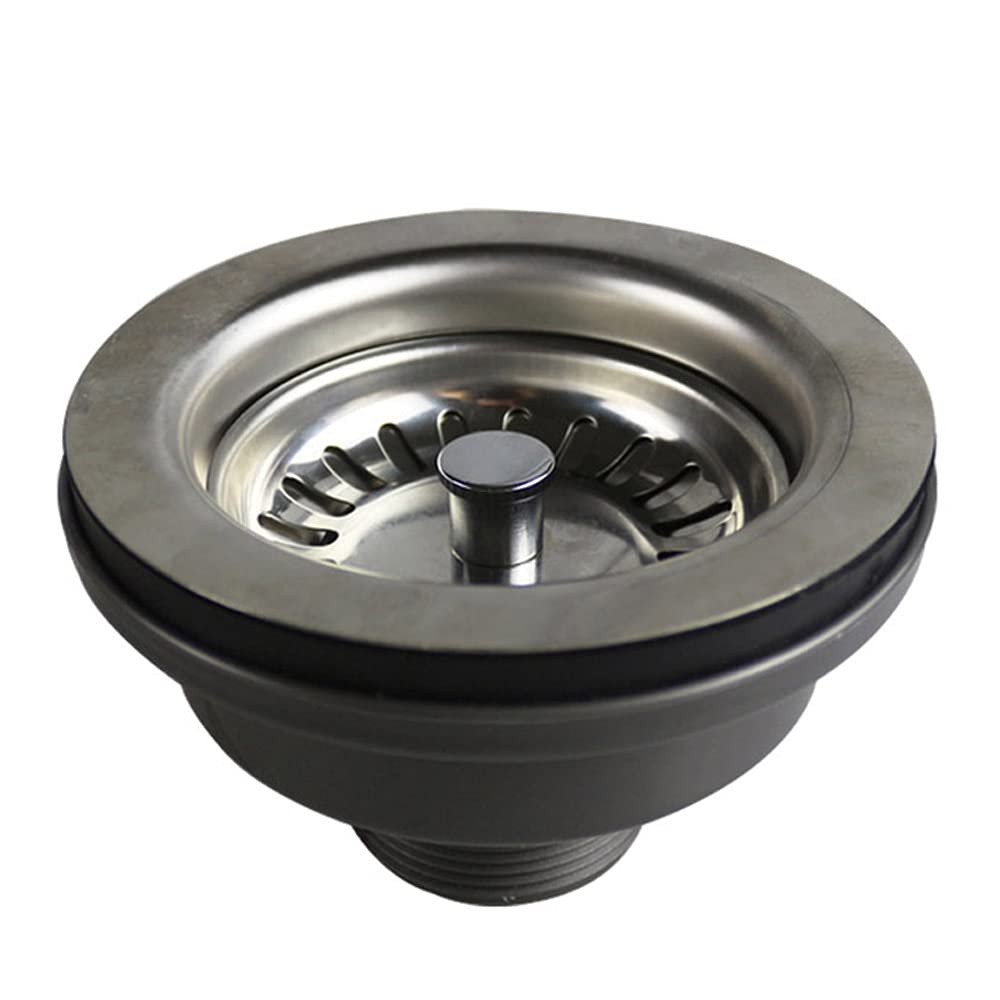 YUZGUHEY Sink drain strainer 110/114mm Stainless Steel Kitchen Drain Assembly Waste Strainer and Basket Stopper Filter
