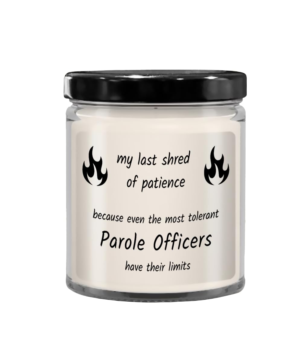 Parole Officer Candle, Gift Ideas for Parole Officer, Gifts for Women Parole Officer Office Decor, Funny PO Candle