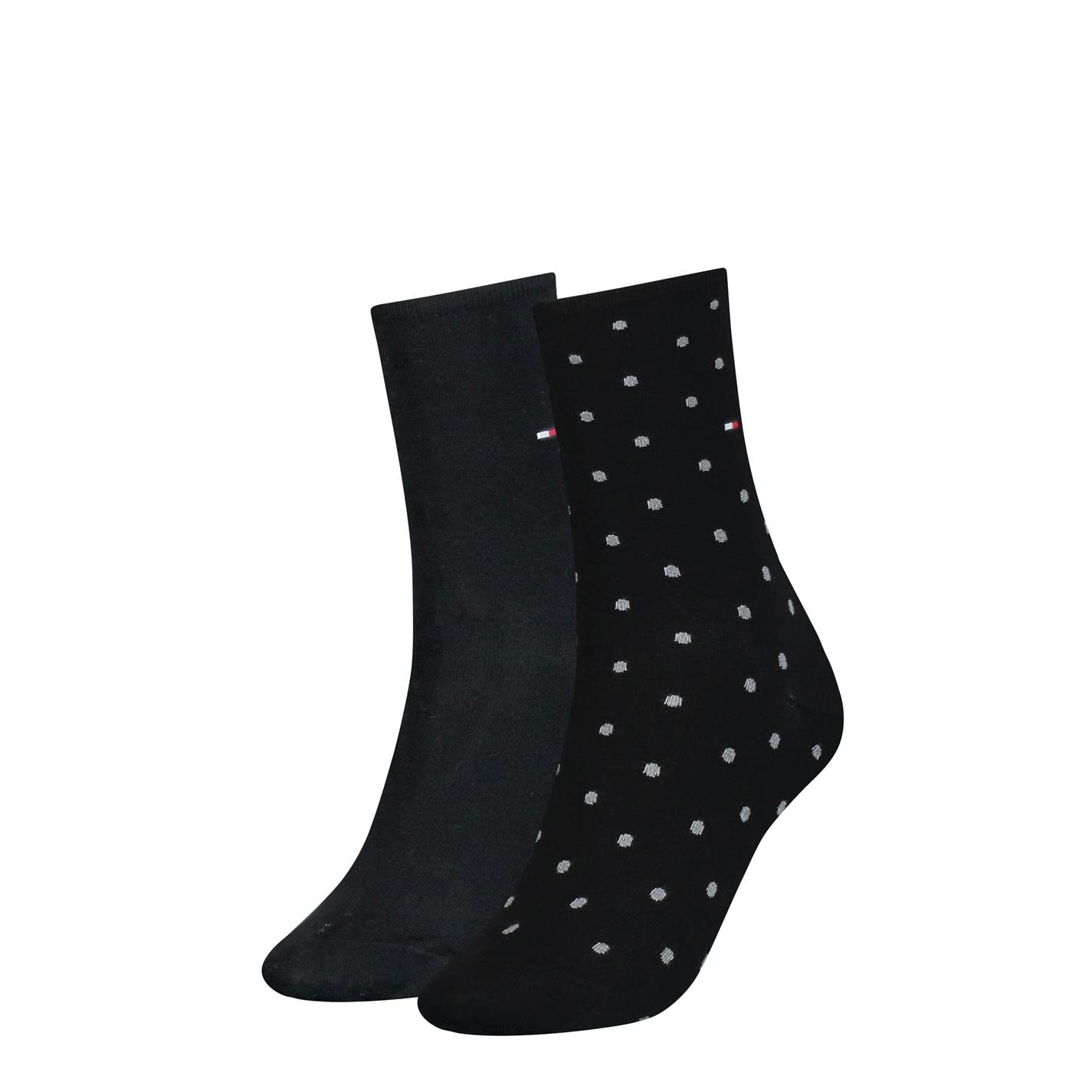 Tommy Hilfiger Women's Black - Socks - Dot (2-Pack) - 35/38