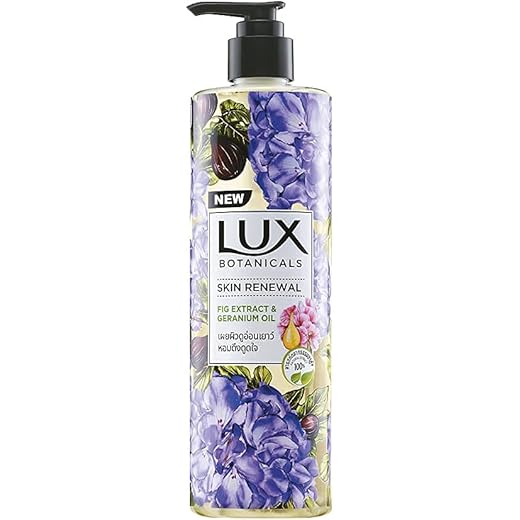 Lux Botanicals Renewal Body Wash - Geranium & Fig 450ml
