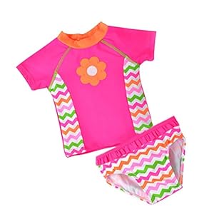 Tidecc Baby Mädchen Zweiteiler Rash-Guard-Set