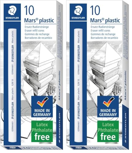Goma STAEDTLER 528 55 recargable de precisión para portagomas pack de 20 unidades
