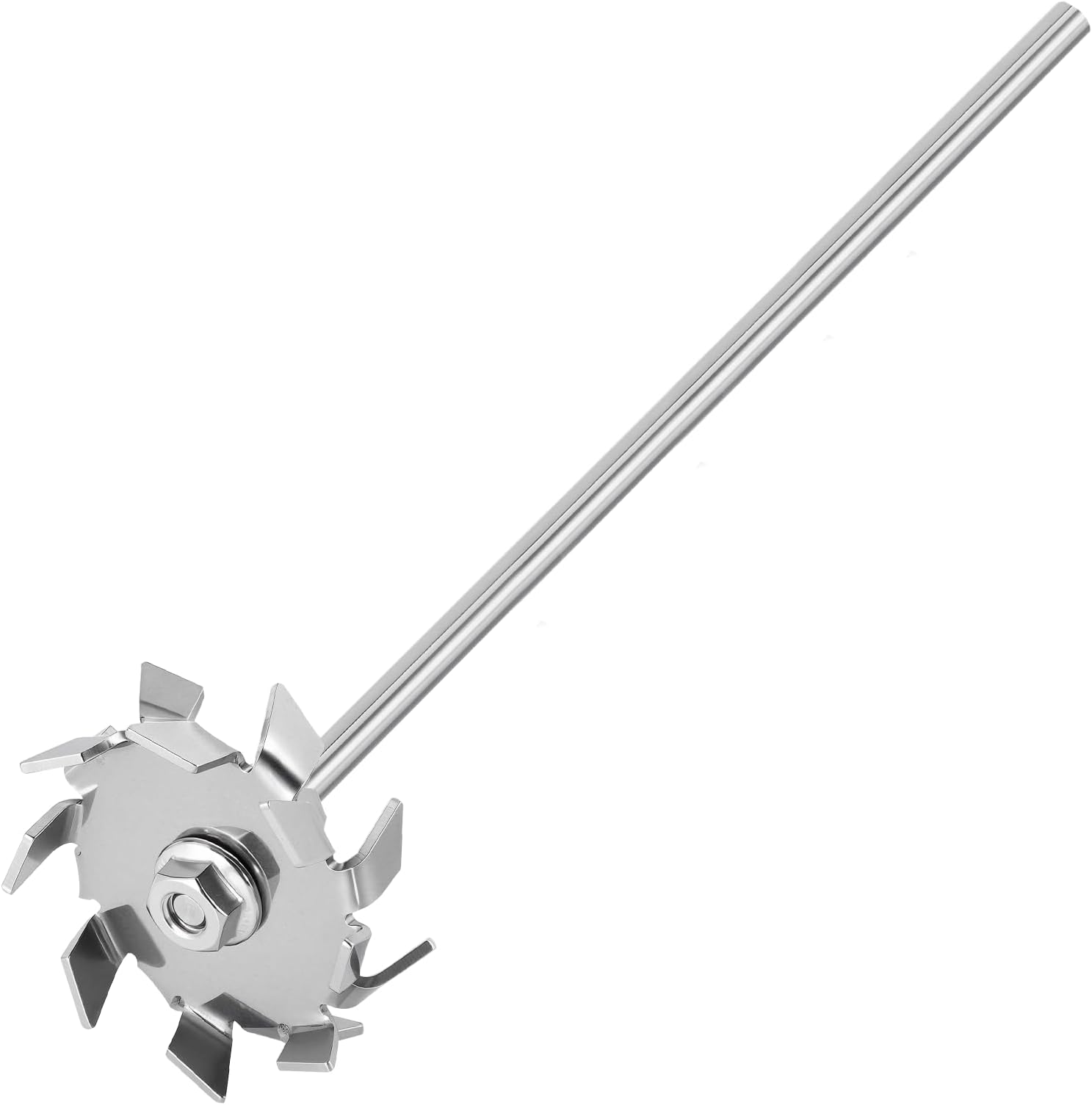 YUCHENGTECH Dispersing Disc Dispersion Impeller Dispersing Machine Blade Paddle Impeller Stainless Steel 6cm Disc with 8X300mm Rod (2.36″disc with 0.31″X11.8″Rod)