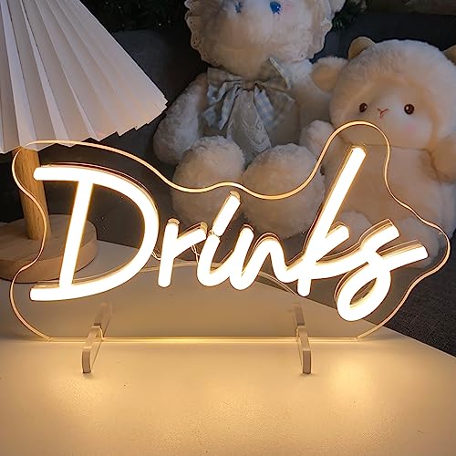 Image of Drinks Table Number Neon Sign Desk Lamp Night Light Wedding Letter LED Neon Sign Wedding Table Decorations Neon Light Shop Bedroom Home Room Decor Christmas Party Warm White USB 30x12.7CM