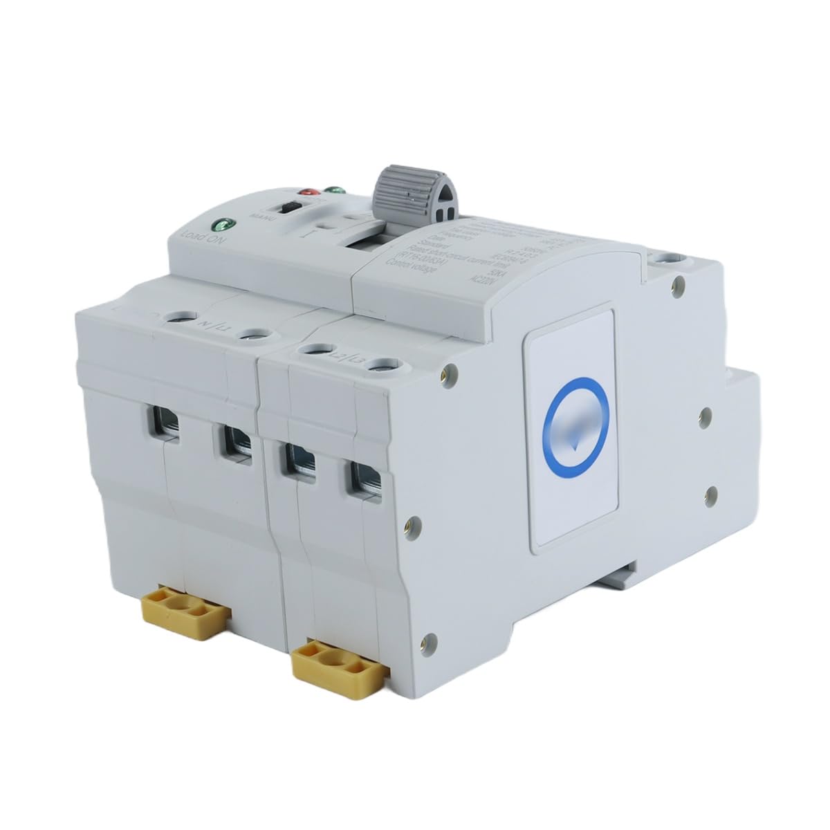 Interruptor de transferencia automático, MES1-63NS/4P, 400 V, 63 A, 4 polos, interruptor de transferencia de potencia dual para uso doméstico