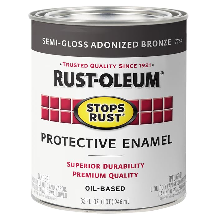 Image of Rust-Oleum Stops Rust Brush On Protective Enamel Paint, Anodized Bronze