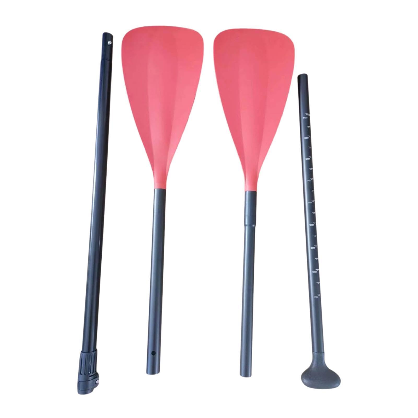 Remo para Kayak, Tabla de Surf de Remo, Remo de Doble Cabezal, Ajustable, 4 Secciones, Remo de Canoa de Doble Extremo para Deportes acuáticos, Rafting