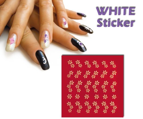 Preisvergleich Produktbild aktive4Nails 3D-White Sticker Nr.9 selbstklebend