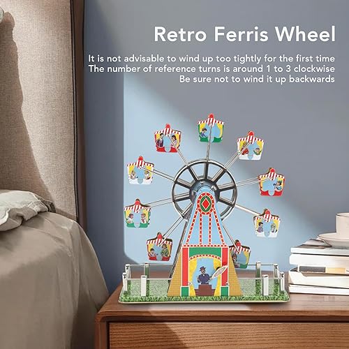 Brinquedo de Corda Gigante Com Música, Decoração e Coleção, Brinquedo de Relógio retrô para Bar Domé