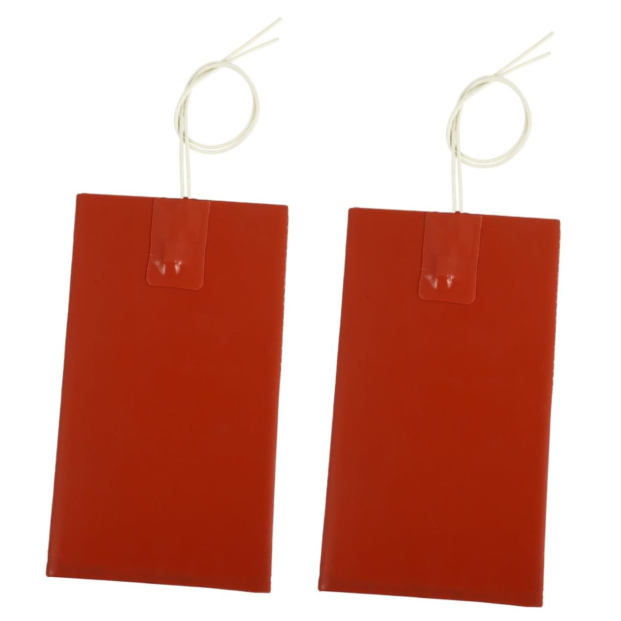 Healifty 2pcs Constant Temperature Heater Engine Oil Pan Universal Engine Heater Auto Battery Heater for Car Hydraulic Fluid Heater Pad Car Oil Tape Silicone Rubber Heating Plate Water Tank