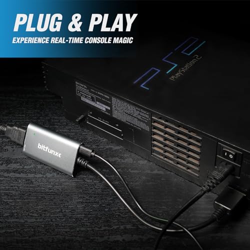 Image of BITFUNX PS2 /PS1 /PS One HDMI Adapter - Built in RGB /Component, Plug & Play Video Game Adapter with No Lag, HDMI Converter Allows Any PS to Connect to Any HD TV