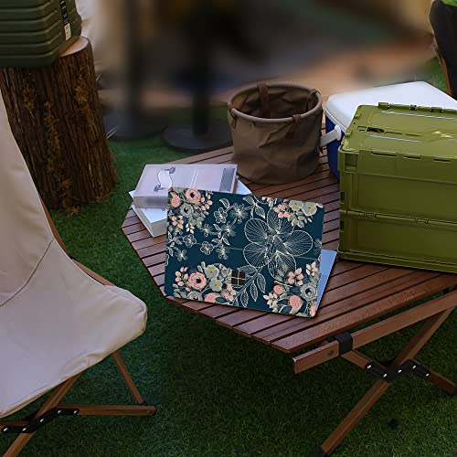 Masibloom Laptop Decal Sticker For 12.4" Microsoft Surface Laptop Go 2 &1 (2022-2020 Released) Anti-Scratch Vinyl Anti-Scratch Protective Skin (Magnolia Flower) #TOP2