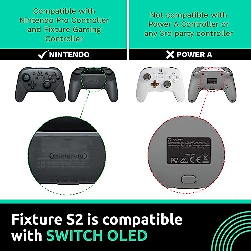 Fixture S2 Bundle Gaming Console Monitor And Controller Mount With Carrying Case Compatible With Nintendo Switch Oled And Pro Controller #TOP3