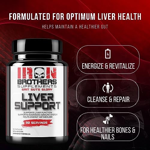 Iron Brothers Liver Cleanse Detox & Repair Supplement - Liver Detox with Dandelion Root, Milk Thistle & Zinc for Healthy Liver Function & Liver Support for Men & Women | 60 Capsules - Image 5