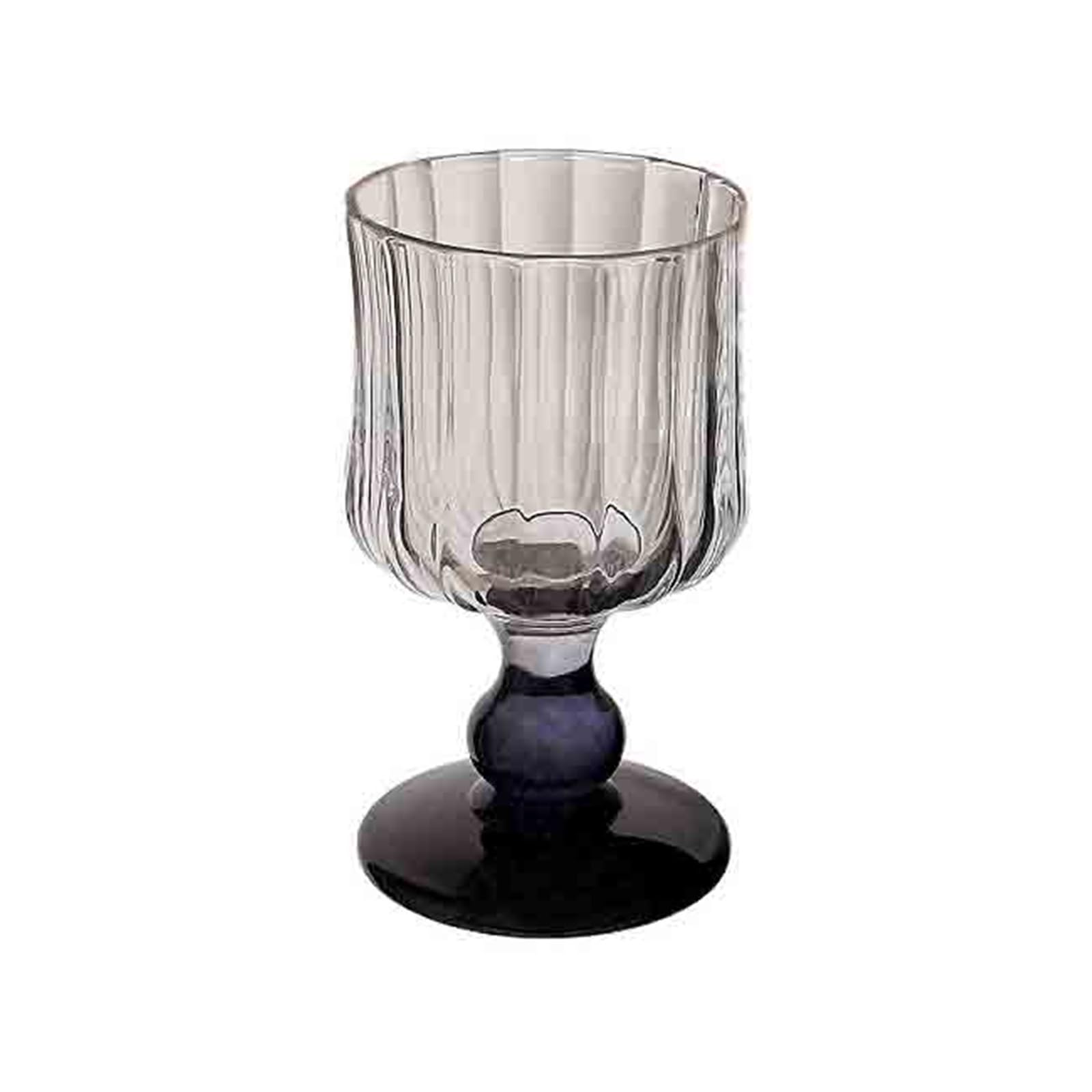 Copas de cristal vintage para cenas exclusivas y cócteles con tallo negro