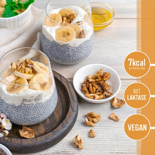 Flasty Geschmackspulver (Honig) 1 x 250g Kalorienarmes Flavour Pulver mit Nur ca. 9 kcal pro Portion bringt es Leben in deinen Quark, Joghurt und vielem mehr.