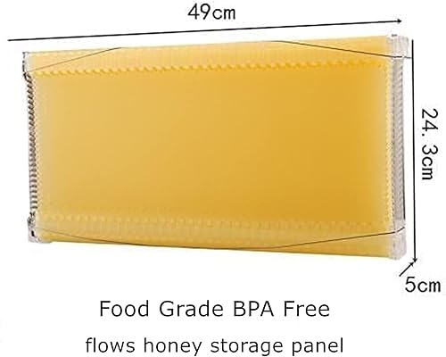 Miniatura 6 de Auto Flows Beehive Casa de madera de cedro de grado alimenticio con 7 flujos automáticos panel de almacenamiento de miel para apicultor principiante