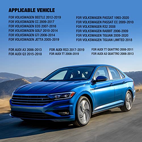 Speedtun 603-253 Coolant Expansion Tank With Cap Compatible With Audi A3 Q3 Rs3 Tt/For Vw Beetle Jetta Passat Rabbit Eos Cc Golf #TOP3