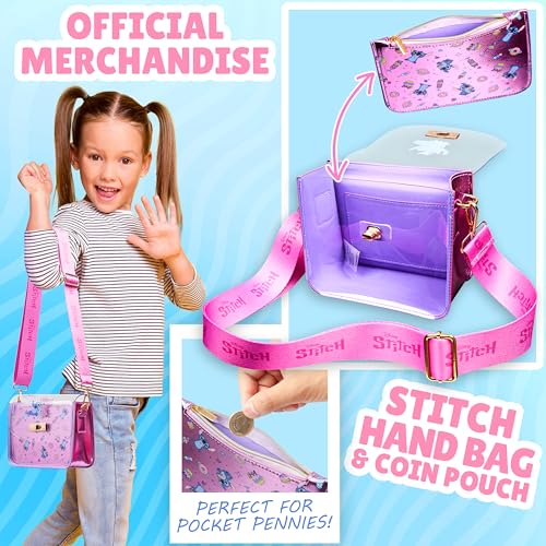 Disney Stitch Purse Handbag for Girls Teens and Coin Purse Angel Cute Crossbody Shoulder Bag Adjustable Gifts Girls Fashion Travel Holiday3