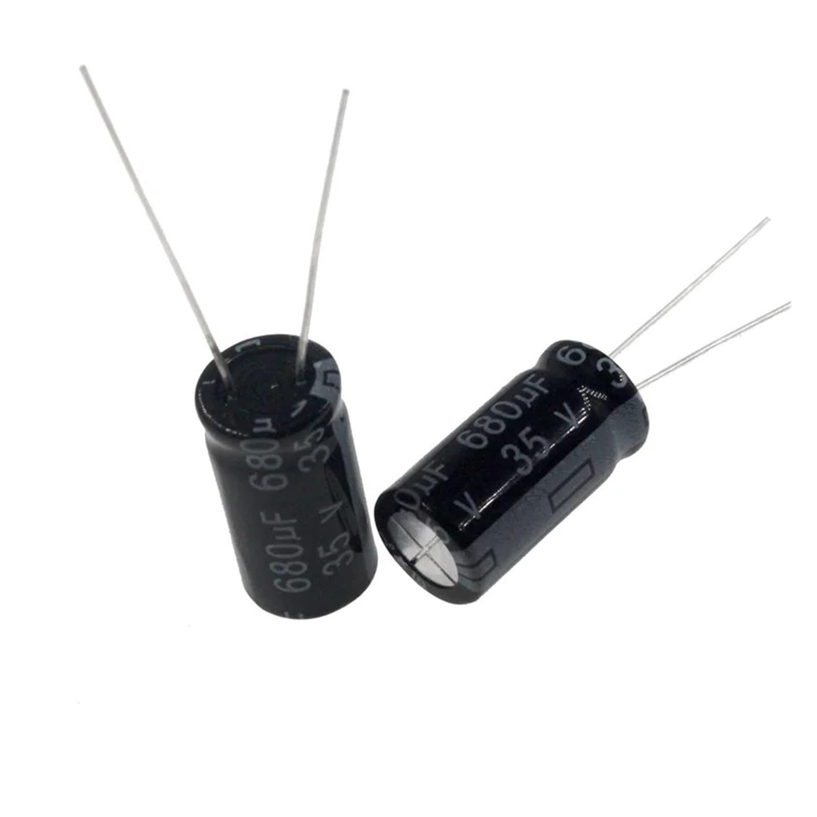 Condensateur 680uF 35V radial aluminium 680MFD 35V pour composant électronique de rechange
