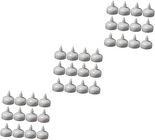 BESTOYARD 36 Peças De Vela Flutuante LED Luzes De Chá Velas Velas Flutuantes Sem Chama Luzes De Velas Decorativas Piscando Luzes De Chá LED Decoração De Casamento Lâmpada De Plástico Branco