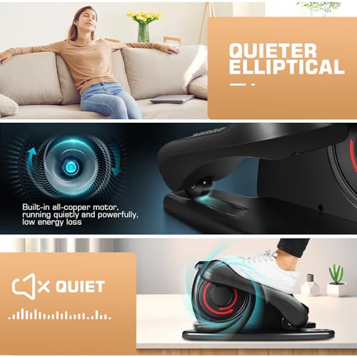 Image of ANCHEER Under Desk Elliptical Machine, Electric Seated Pedal Exerciser, Mini Elliptical Machines for Seniors, LCD Display Monitor, Remote Control, Leg Exerciser for Home