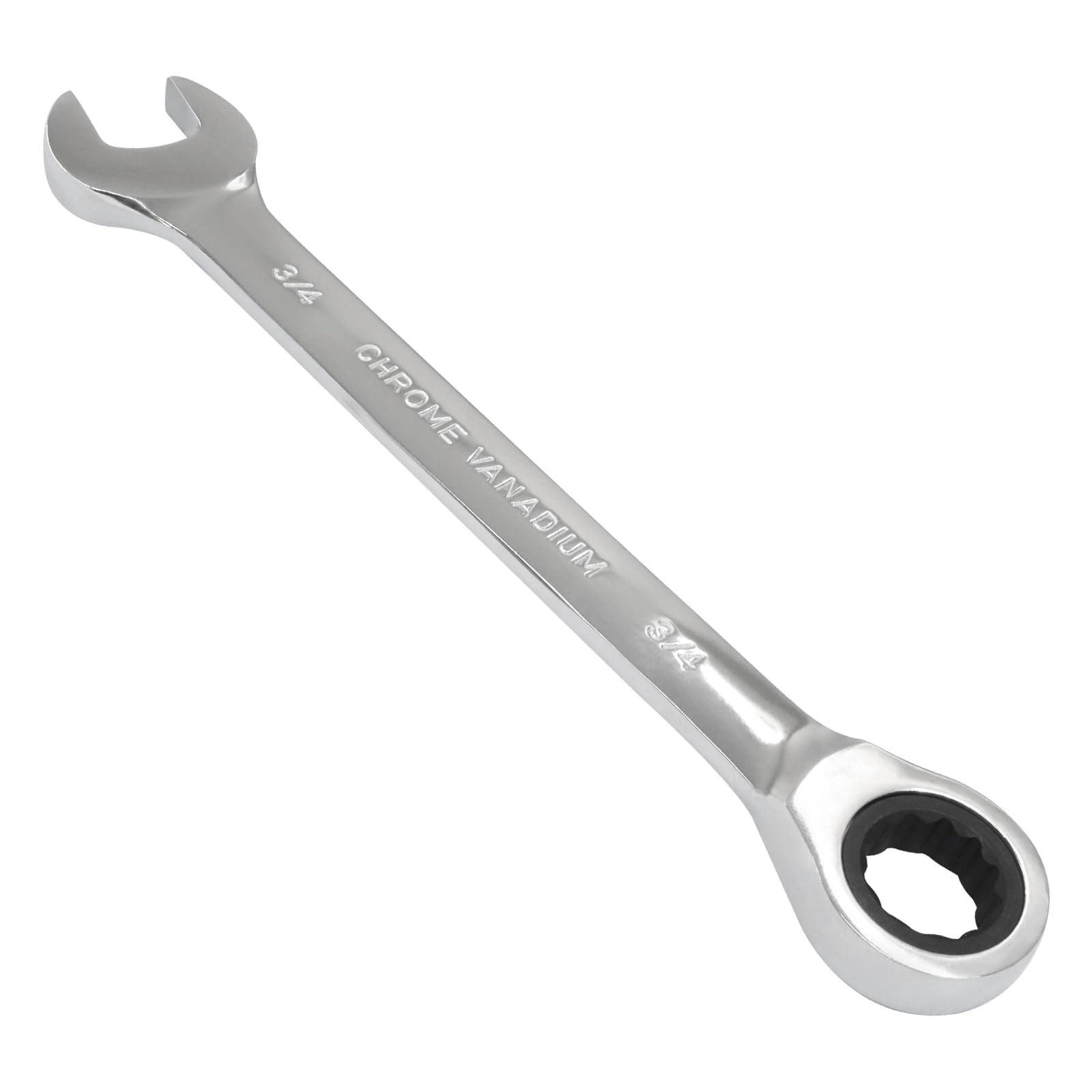 3/4 Inch Ratchet Combination Wrench, Imperial SAE 72-Tooth