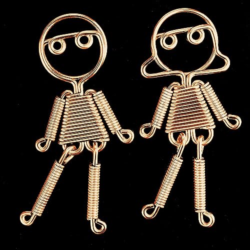 Image of TecUnite Aluminum Craft Wire for Sculpting Armature Bendable Craft Wire for DIY Jewelry Making(Copper, 10 M X 1 mm, 1 Roll)