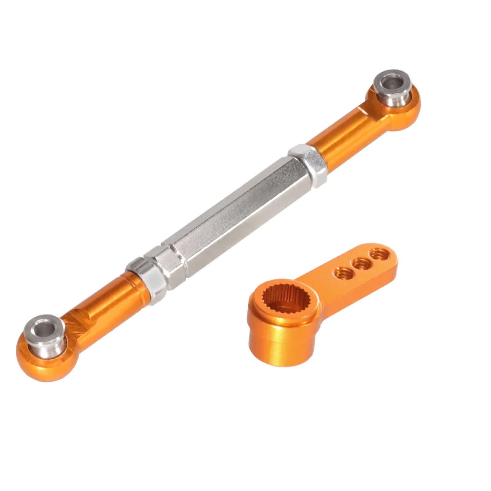 Rc Special Connecting Rod for Mjx for Hyper GO H12Y H12Y+1/12 Metal Steering Rod Remote Control Car Tracked Vehicles Parts and Accessories Upgrades Replacement and Use(Yellow)