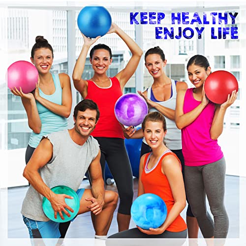 Mini Exercise Ball 9 Inch Pilates Ball Workout Ball Core Ball Soft Yoga Ball For Stability Barre Bender Training Stretching Physical Posture, Improves Balance, Assorted Colors, 2 Style (20) #TOP6