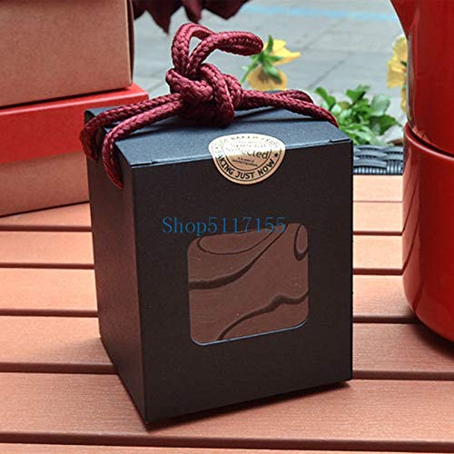 Anncus 600pcs/lot Window box kraft paper gift box honey jam tea brown sugar box Candy Box