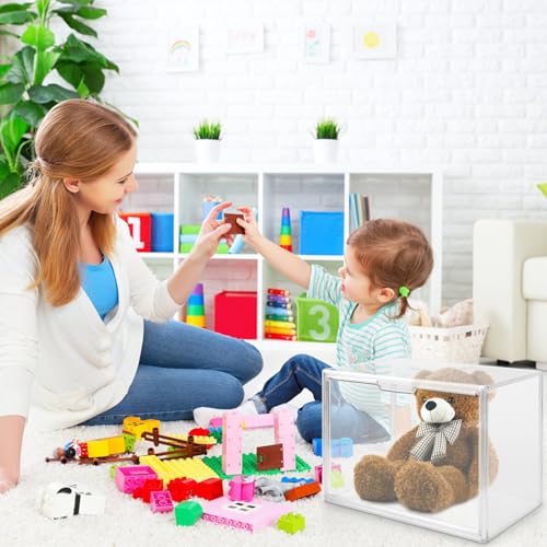 Badezimmer Organizer Box Transparent, Aufbewahrung Badezimmer Kunststoff, Acryl Kosmetik Organizer Groß, Handtaschen Plexiglas Box, Schuhe Organizer, Cosmetic Organizer Schublade, 36x22x27cm