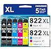 822XL – Cartuchos de tinta remanufacturados para impresoras Epson 822XL 822 XL, con impresora WF-3820 WF-3823 WF-4820 WF-4830 WF-4833 WF-4834 (2 negro, cian, magenta, amarillo)
