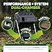 FCMP Outdoor IM4000 Dual Chamber Tumbling Composter Canadian-Made, 100% Recycled Resin - Outdoor Rotating Compost Tumbler Bin for Garden, Kitchen, and Yard Waste, Black (37 Gallon)