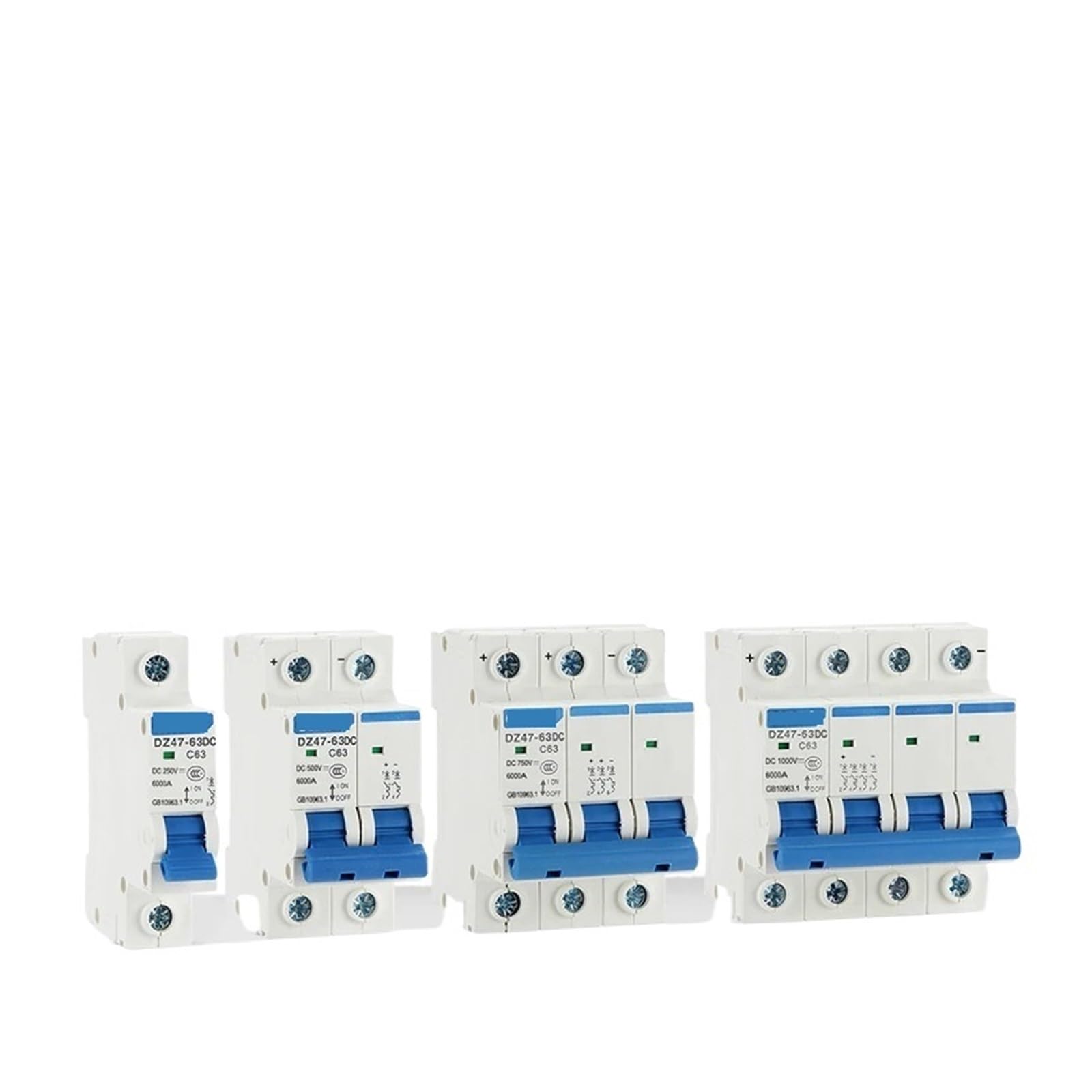 Interrupteur de sécurité DZ47-63DC dc250V à 1000V pour système solaire