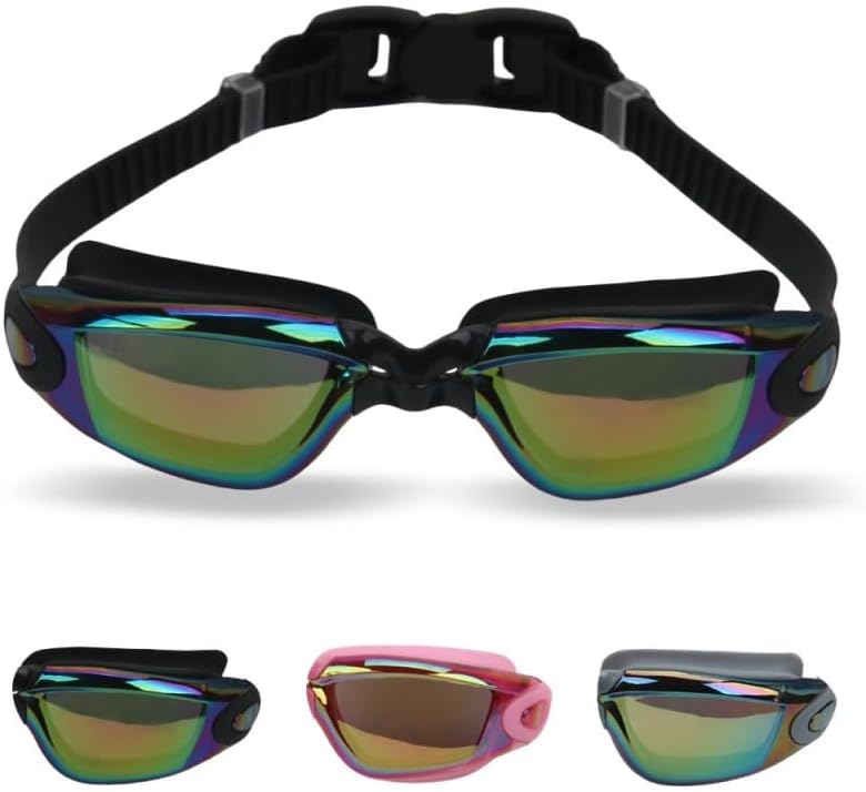 PC Waterproof Anti-fog Swimming Goggles Men Women Universal Swim Glasses