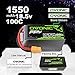 OVONIC 5s Lipo Battery 100C 1550mAh 18.5V Lipo Battery with XT60 Connector for RC FPV Racing Drone Quadcopter